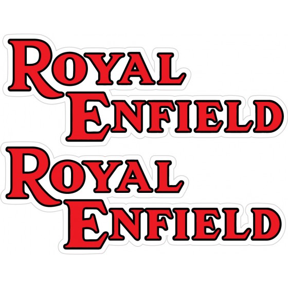 Royal Enfield Logo Text Red...