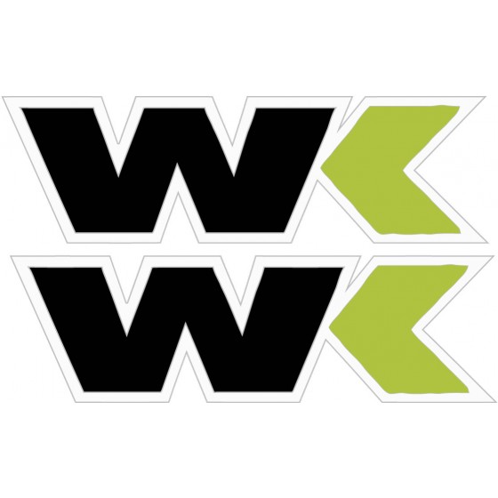 2x Wk Logo Stickers Decals