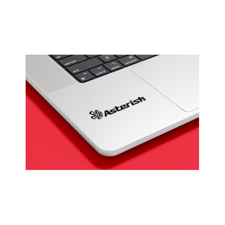 Asterisk Logo Stickers – Vinyl Decals for Gear (2-Pack)