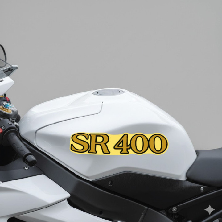 Yamaha SR400 Café Racer Stickers – Classic Motorcycle Decals (2-Pack)
