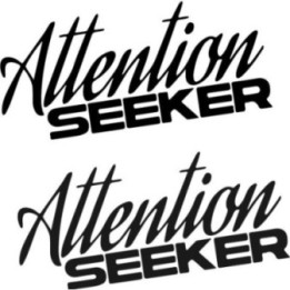 Buy Attention Seeker Decal Sticker Online