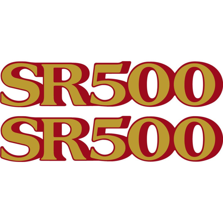 Yamaha SR500 Stickers – Café Racer Classic Motorcycle Decals (2-Pack)