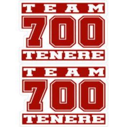 Yamaha Super Tenere Team 700 Red Stickers Decals - DecalsHouse
