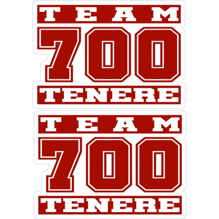 Yamaha Super Tenere Team 700 Red Stickers Decals - DecalsHouse