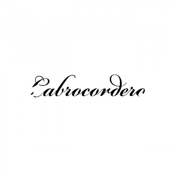 Cabrocorderoband Logo Vinyl...