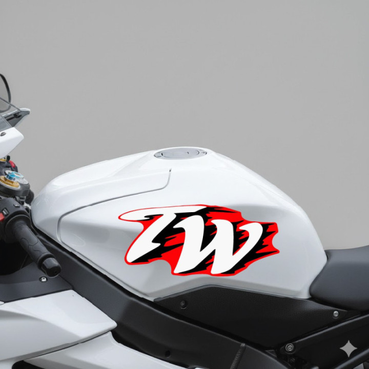 Yamaha Tw Red Stickers Decals - DecalsHouse