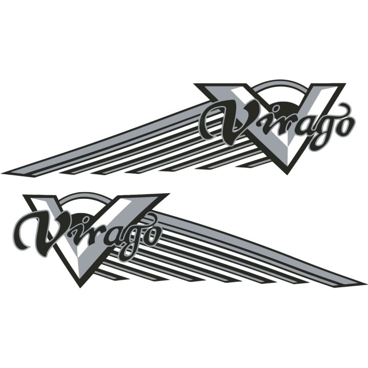 Yamaha Virago Stickers – XV535 XV750 XV1100 Cruiser Decals (2-Pack)