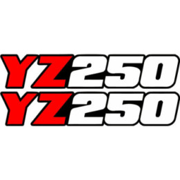 Yamaha Yz 250 Red Stickers Decals - DecalsHouse