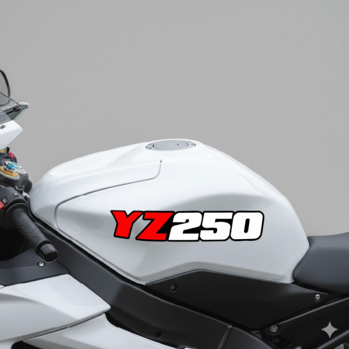 Yamaha Yz 250 Red Stickers Decals - DecalsHouse