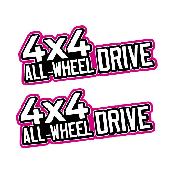 2x 4x4 All Wheel Drive Pink...