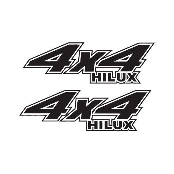 2x 4x4 Hilux Stickers Decals