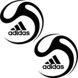 Adidas Football Stickers – Teamgeist Ball Decals (2-Pack)