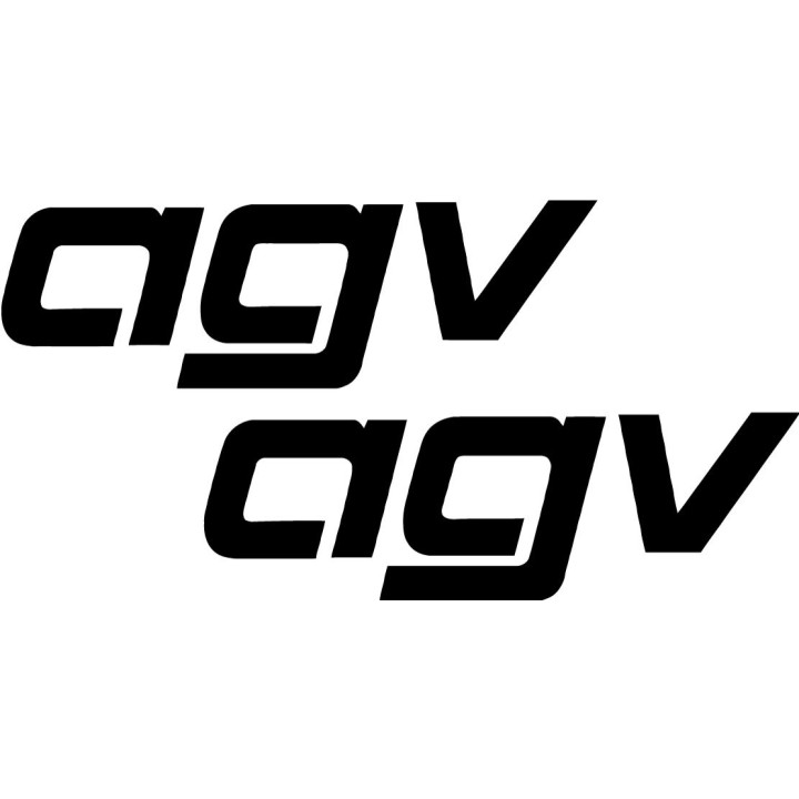 2x Agv Logo V1 Racing Sticker Decal Decal Stickers - DecalsHouse