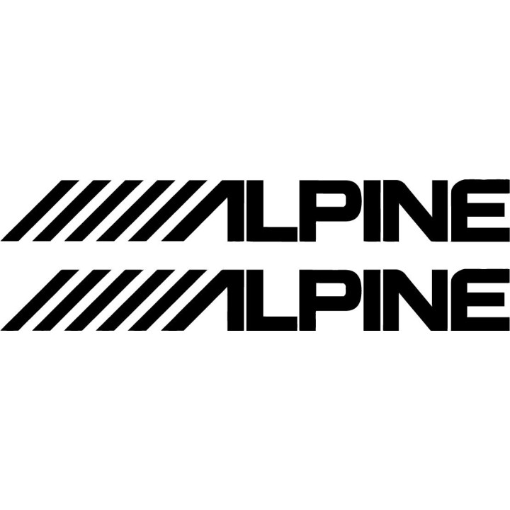 Alpine Stickers – A110 A310 WRC French Sportscar Decals (2-Pack)