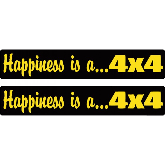 2x Happiness Is A 4x4 4wd...