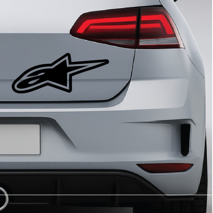 Alpinestars V3 Stickers – Motorcycle MotoGP Racing Sponsor Decals (2-Pack)