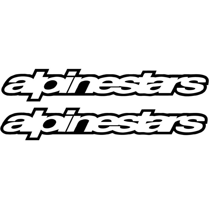 2x Alpinestars V5 Sticker Decal Decal Stickers - DecalsHouse