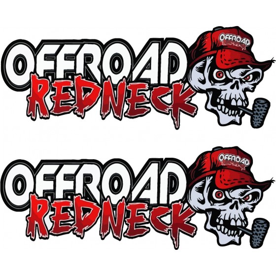 2x Offroad Redneck Skull...