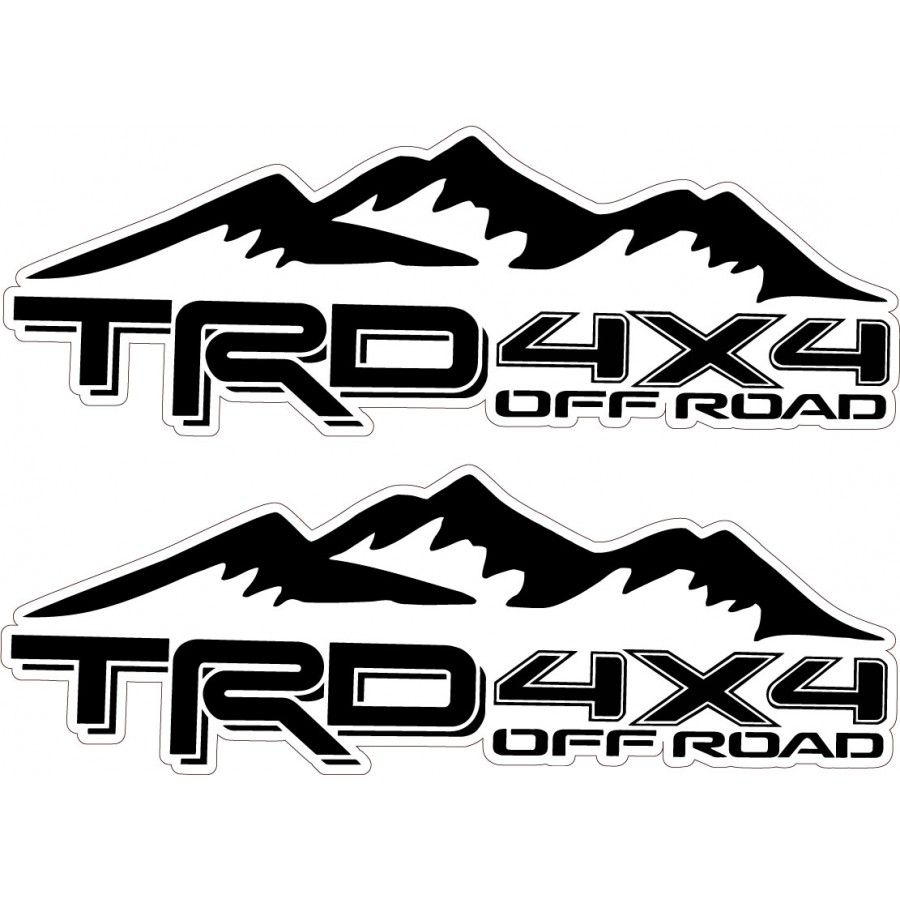 2x Trd Off Road 4x4 Die Cut Stickers Decals - DecalsHouse