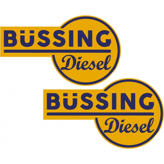 2x Diesel Bussing Stickers...