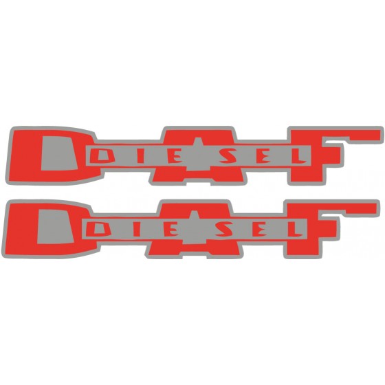 2x Diesel Daf Stickers Decals