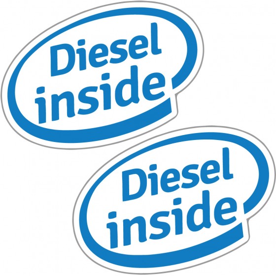 2x Diesel Inside Stickers...