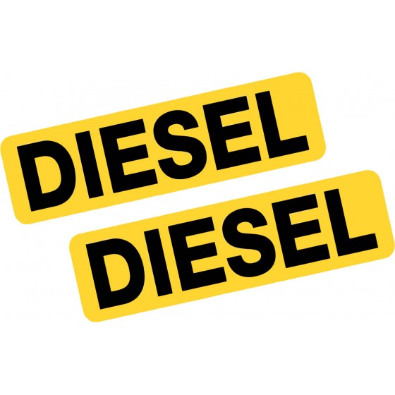 2x Diesel Style 3 Stickers...