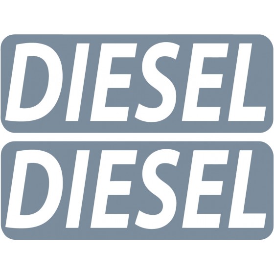 2x Diesel Style 5 Stickers...