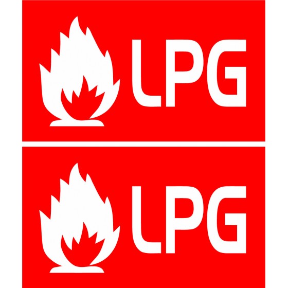 2x Lpg Diesel Stickers Decals