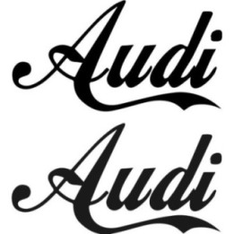 Buy Audi Name Decal Sticker Online