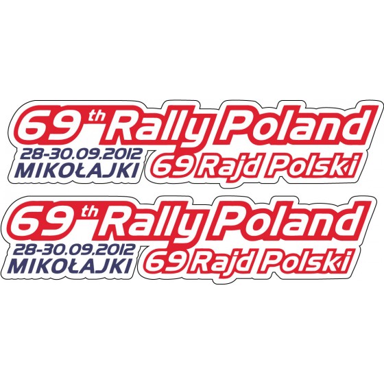 2x 69th Rajd Polski Rally...