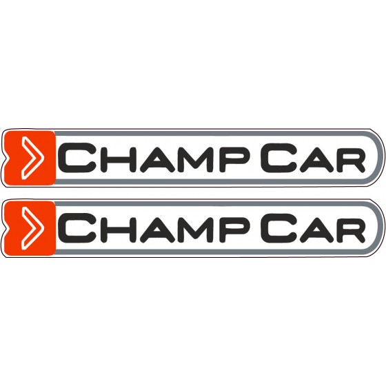 2x Champ Car Stickers Decals