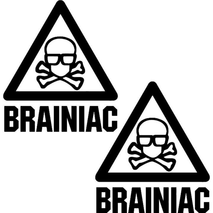 2x Brainiac Sticker Decal Decal Stickers - DecalsHouse
