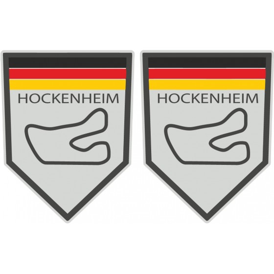 2x Hockenheim Stickers Decals