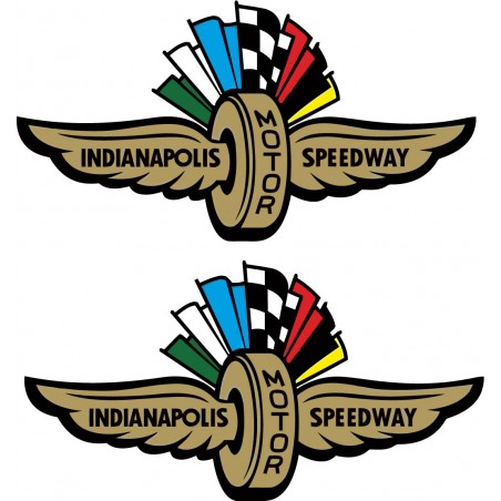 2x Indianapolis Speedway Stickers Decals - DecalsHouse