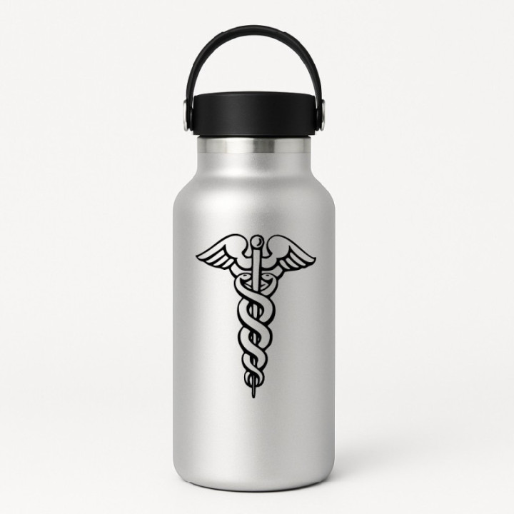 2x Caduceu Sticker Decal Decal Stickers - DecalsHouse