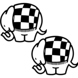 2x Cagiva Elephant Logo V1 Racing Sticker Decal Decal Stickers - DecalsHouse