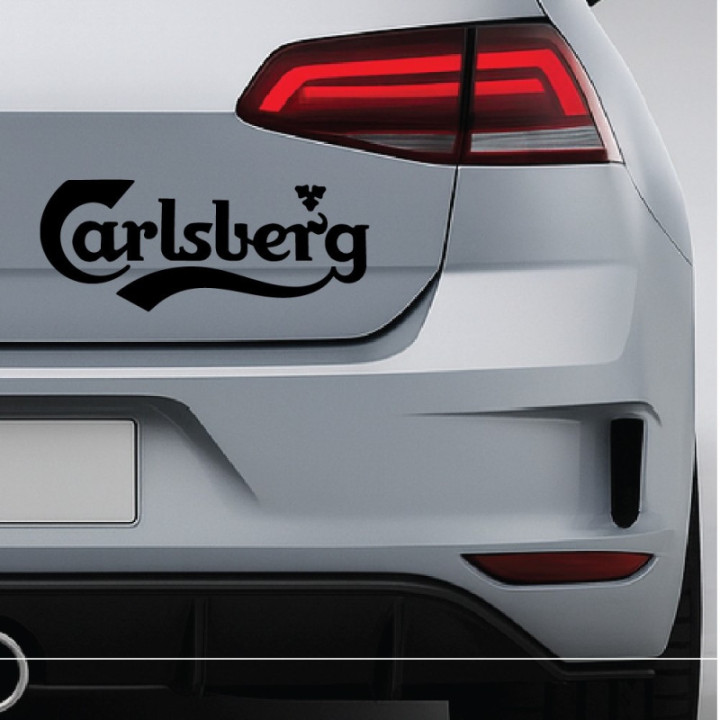 Carlsberg Stickers - Classic Racing Sponsor Decals (2-Pack)