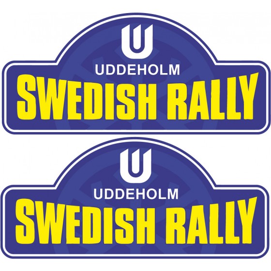2x Swedish Rally Stickers...