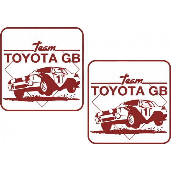 2x Team Toyota Gb Stickers...