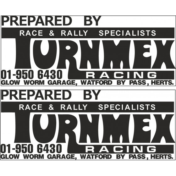 2x Turnmex Racing Stickers...