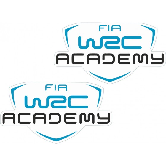 2x Wrc Fia Academy Stickers...