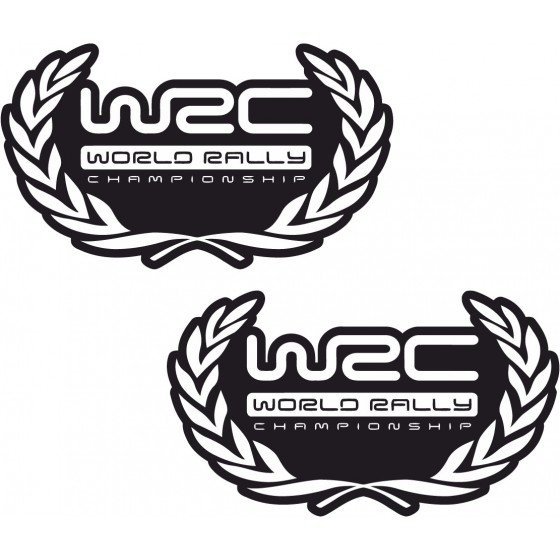 2x Wrc World Rally Stickers...