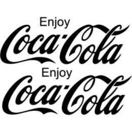 2x Coca Cola Enjoy Sticker Decal Decal Stickers - DecalsHouse