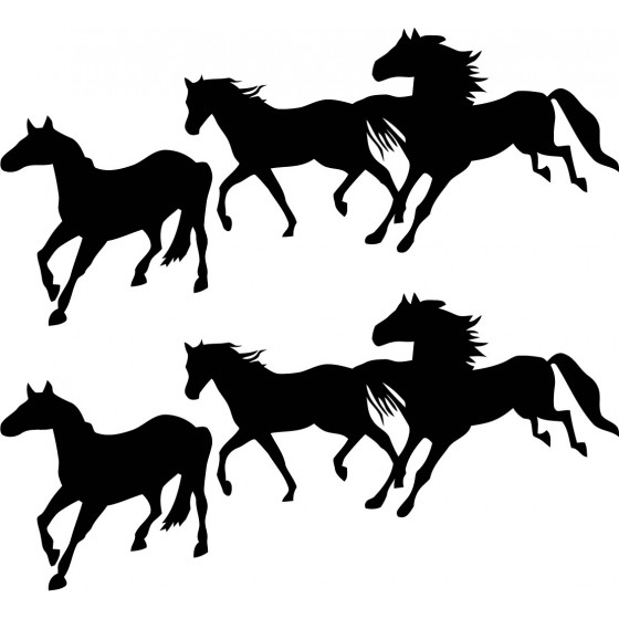 2x Running Horses 4x4 4wd...
