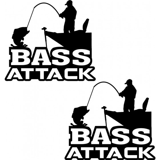 2x Bass Attack Fishing Die...