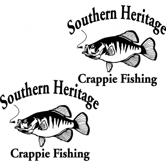 Crappie Decal 23 Fishing...