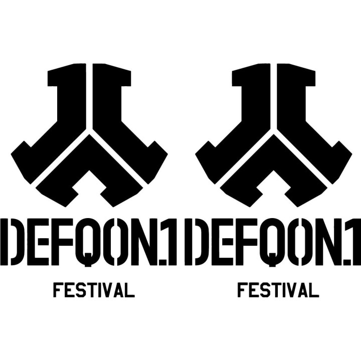 Defqon.1 Festival Stickers – Hardstyle Q-Dance Decals (2-Pack)
