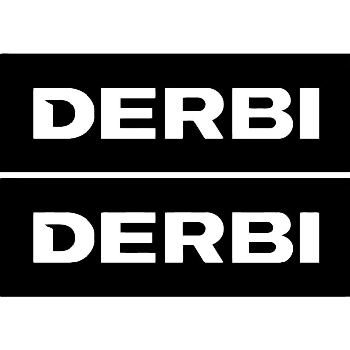 2x Derbi Sticker Decal Decal Stickers - DecalsHouse