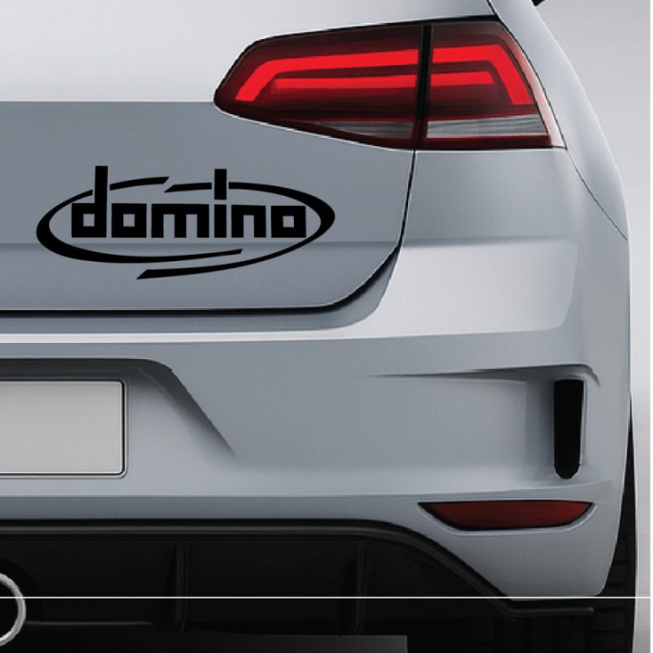 2x Domino Logo V1 Racing Sticker Decal Decal Stickers - DecalsHouse